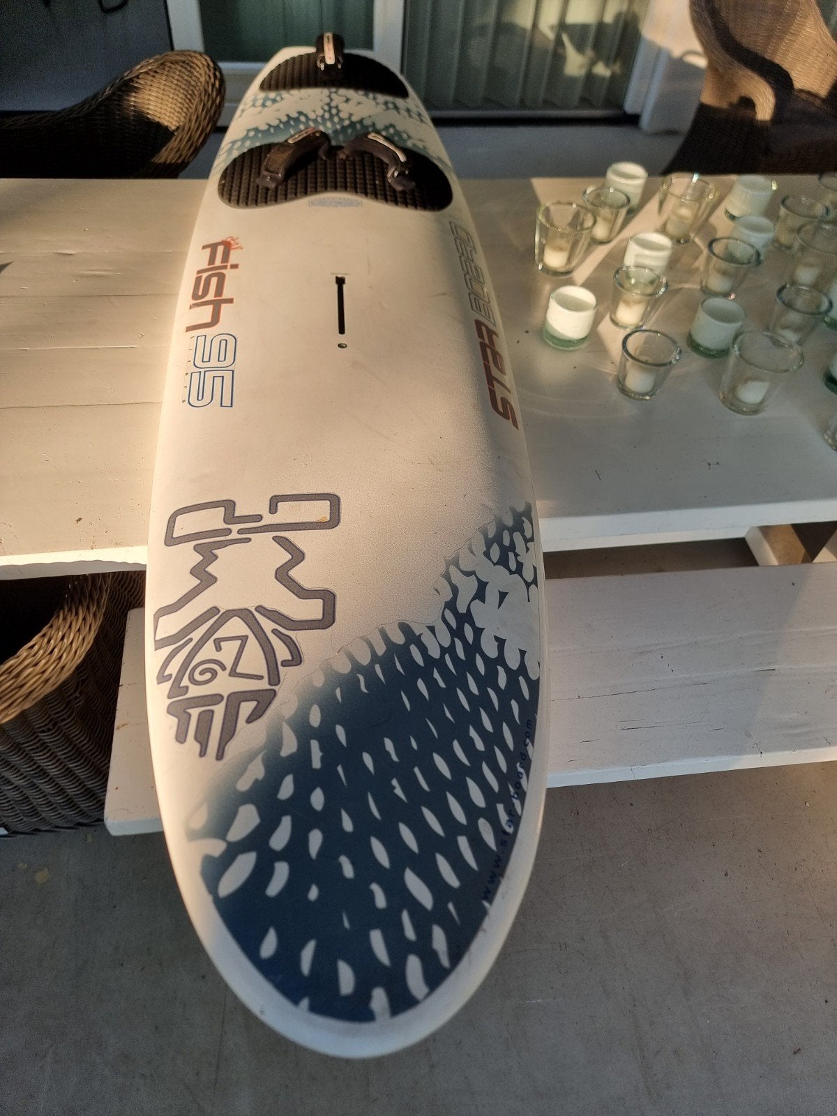 Surfplank voor decoratie of om  statafel, Ophalen, Gebruikt