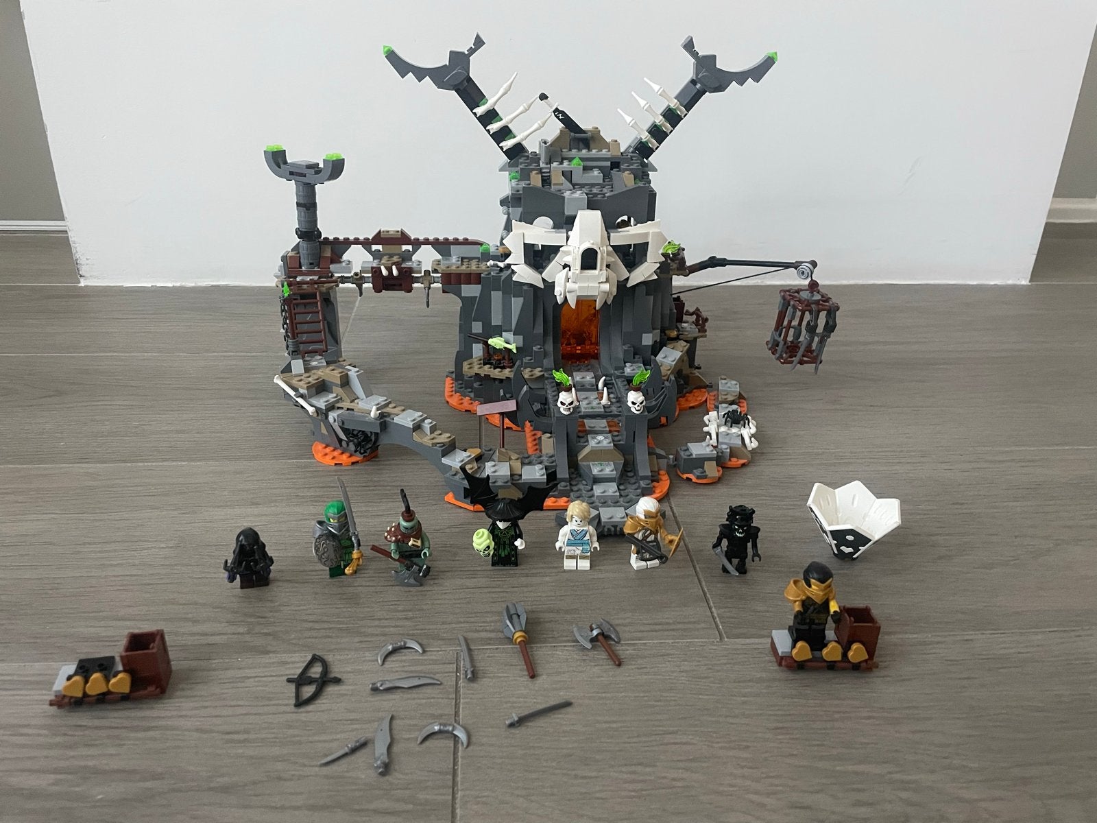 Lego Ninjago 71722 Skull Sorcerer's Dungeon, Lego, Ophalen of Verzenden, Zo goed als nieuw, Compleet