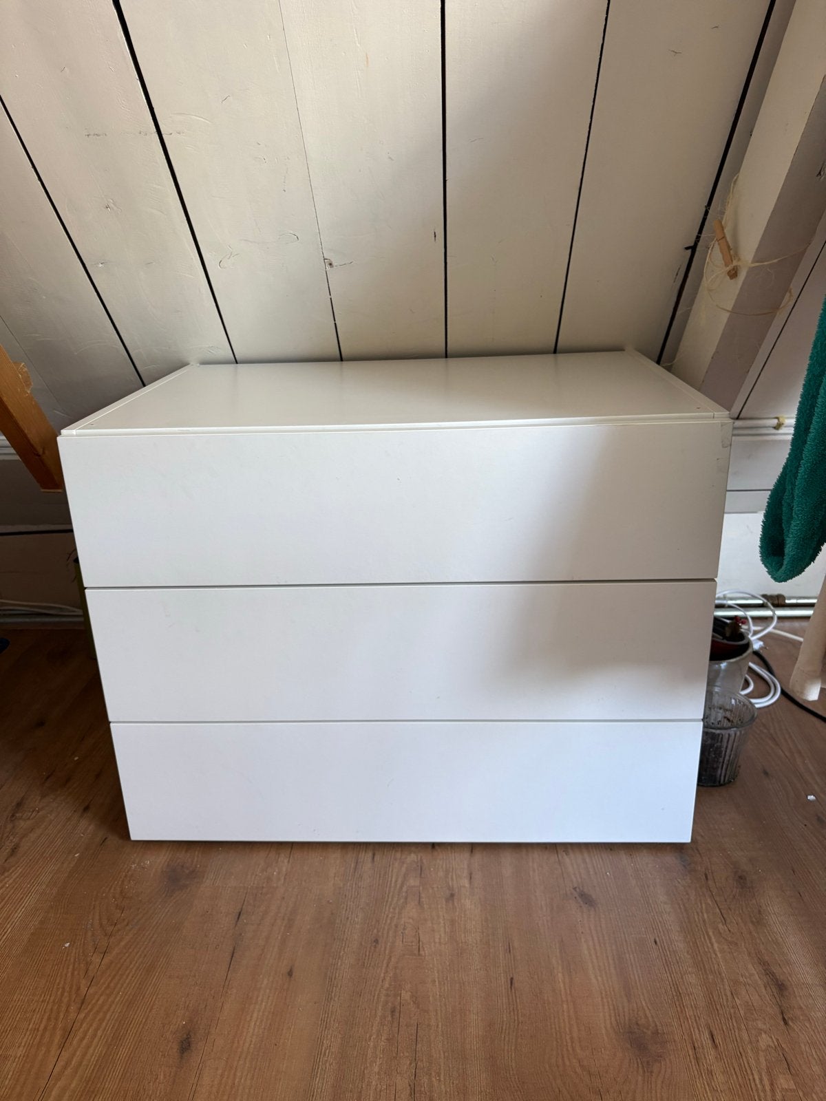 IKEA HJÄLPA Ladeblok met 3 laden - Wit, Huis en Inrichting, Kasten | Ladekasten, Ophalen, Overige materialen, Gebruikt, 50 tot 100 cm