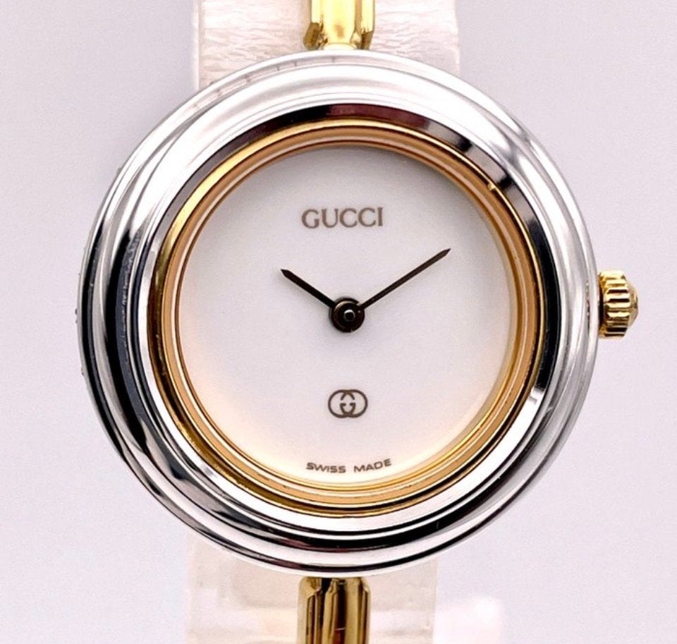 Vintage Gucci 1100 L Dames Polshorloge - Zeldzaam & Elegant, Overige merken, Gebruikt, Polshorloge, Ophalen of Verzenden