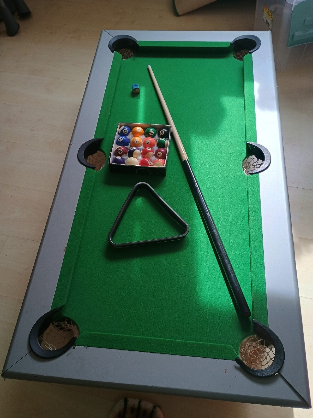 Compacte pooltafel met accessoires, Ophalen of Verzenden