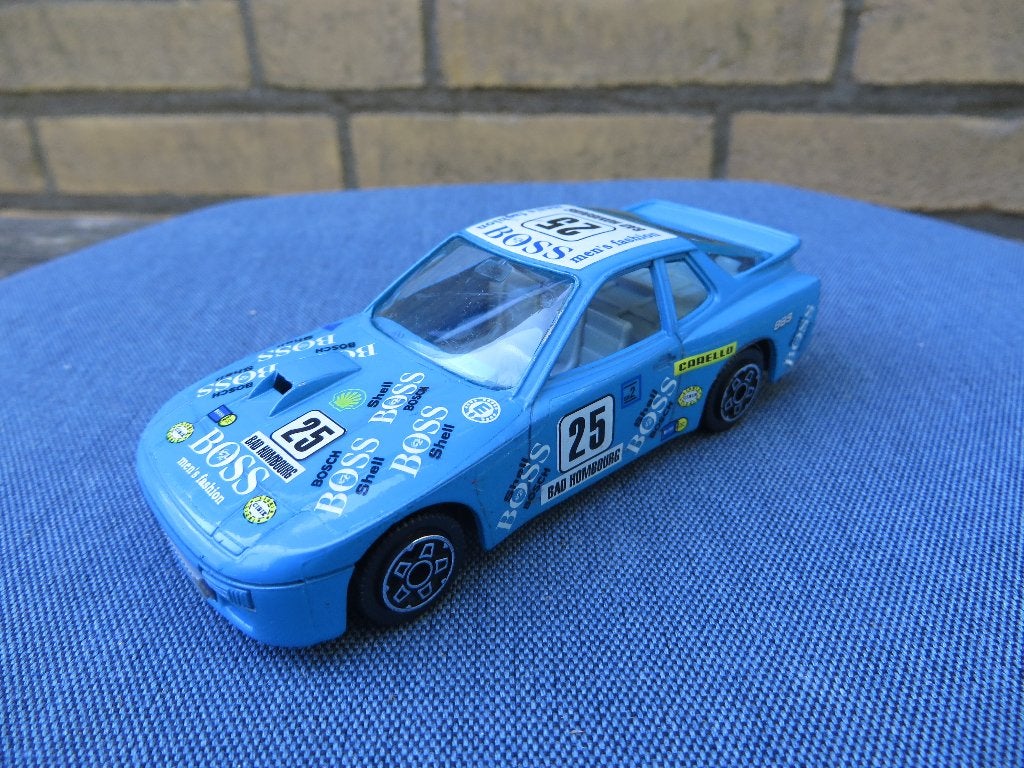 Burago Porsche 924 Turbo blauw, Ophalen of Verzenden, Zo goed als nieuw, Auto, Overige merken