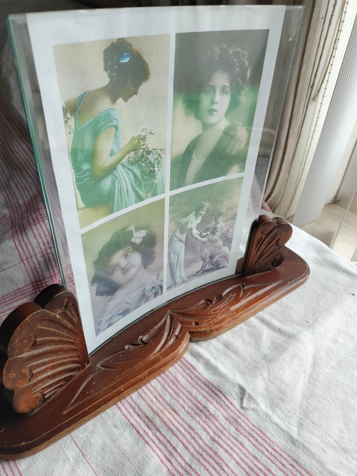 Antiek Jugendstil Vintage Brocante Fotolijst, Ophalen of Verzenden