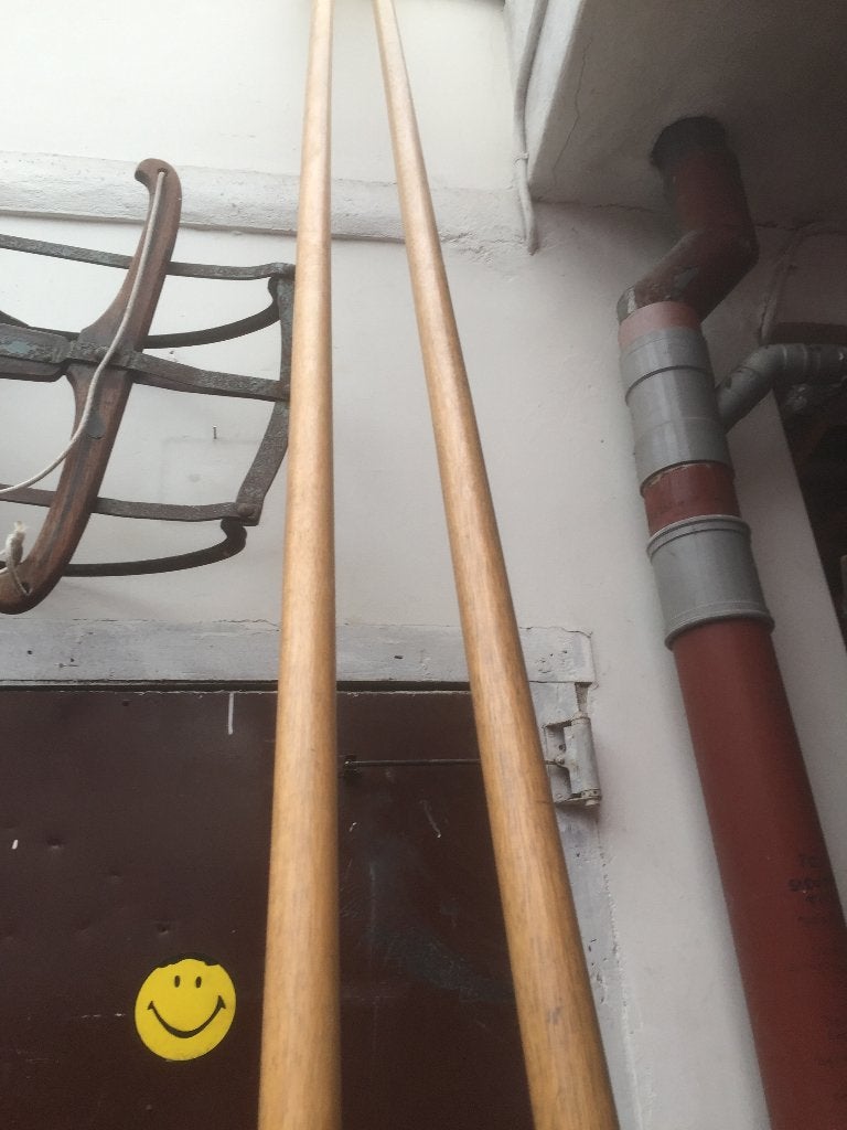 Trapleuning 2x  en ladder, Doe-het-zelf en Verbouw, Ophalen, Zo goed als nieuw, Trap, 2 tot 4 meter