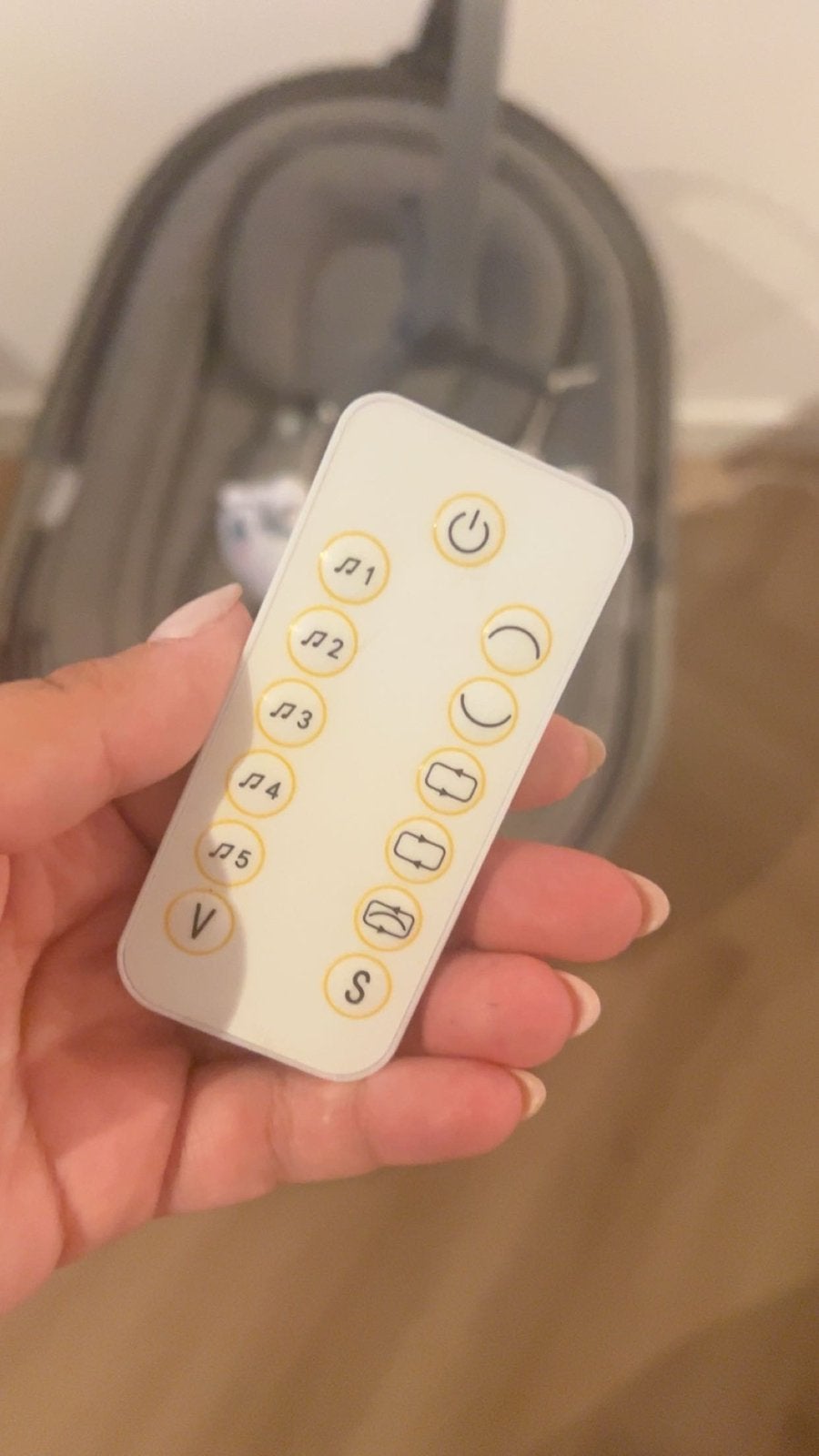 Electrische schommel stoel baby, Ophalen of Verzenden, Zo goed als nieuw, Overige typen