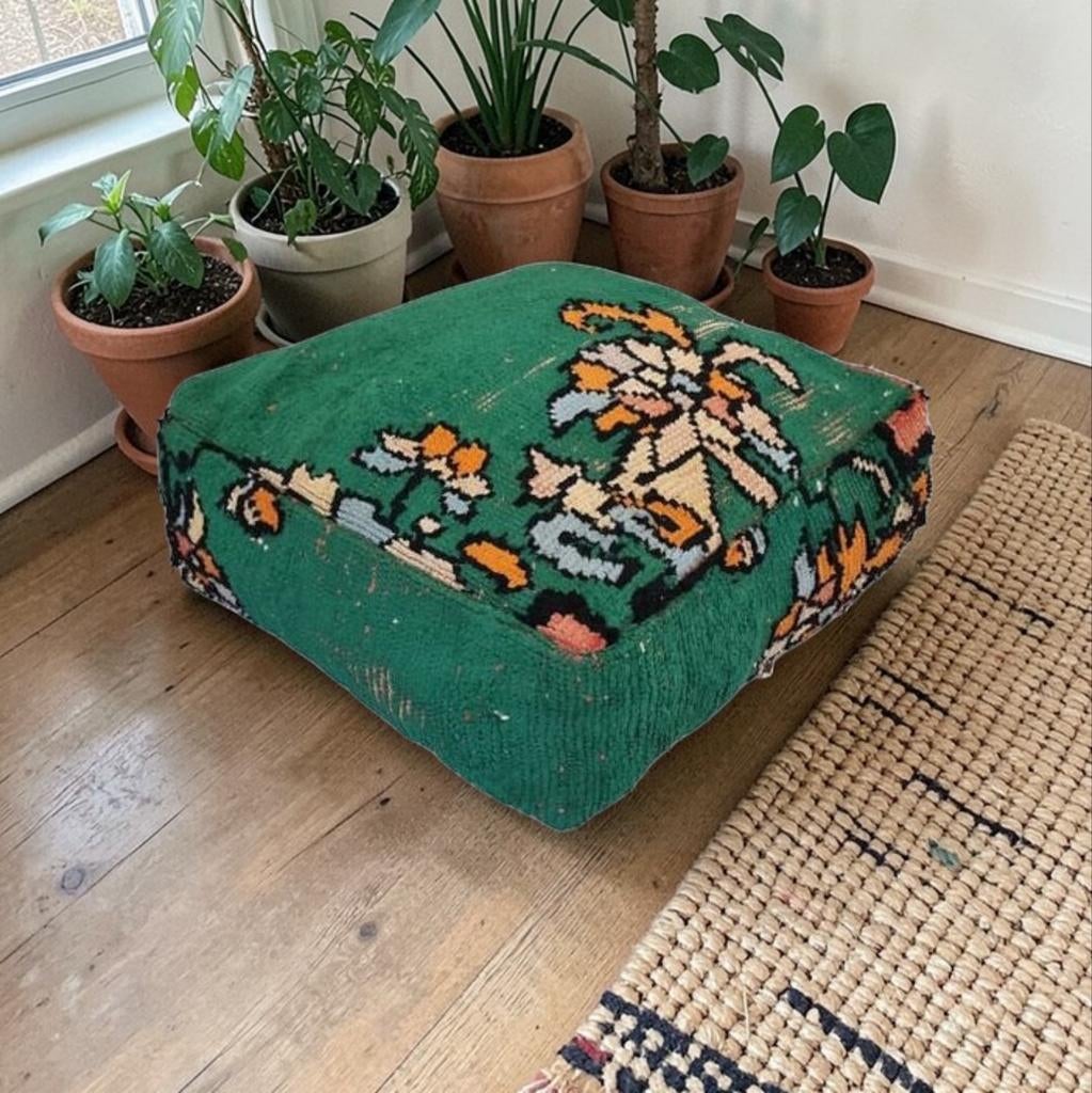 Prachtige marokkaanse poef handmade in Marokko, Verzenden, 50 tot 75 cm, 50 tot 75 cm