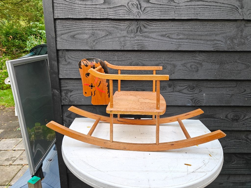 houten hobbelpaard, Ophalen, Gebruikt, Onbekend, Onbekend