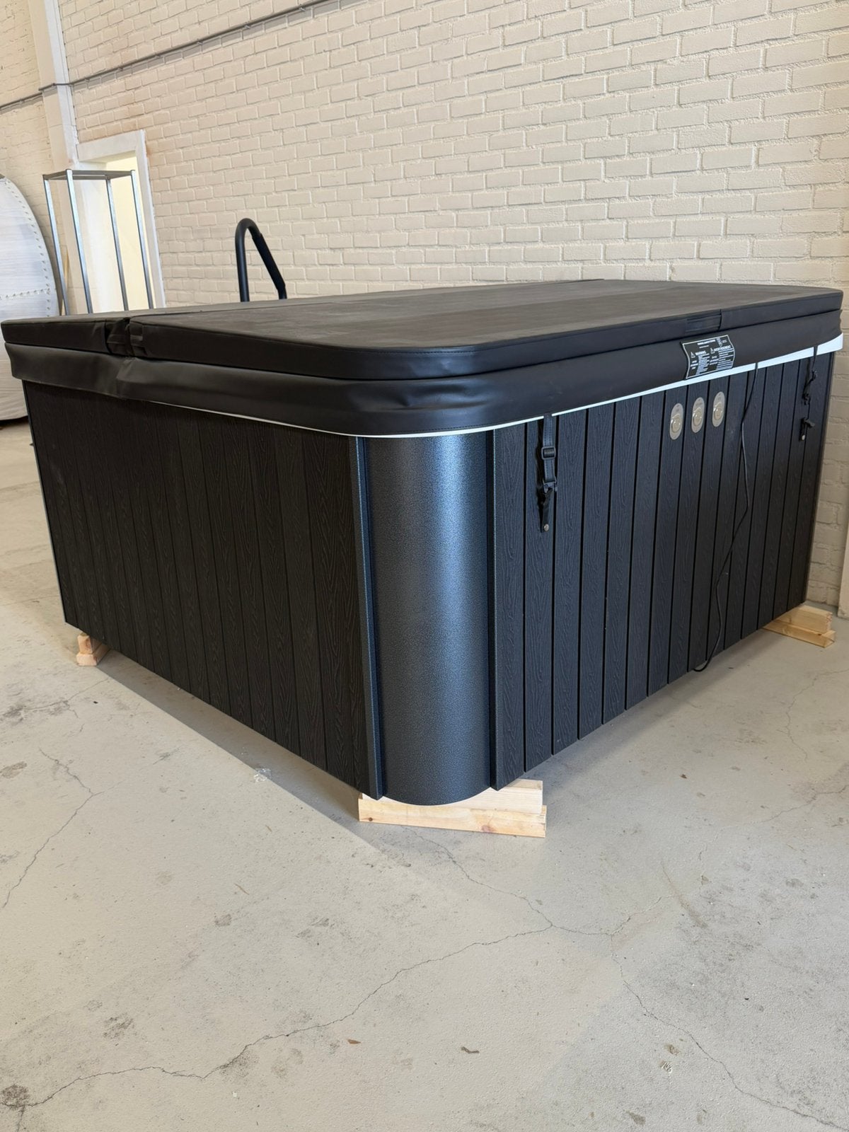 Mooie nieuwe houtgestookte hottub, Ophalen of Verzenden, Zo goed als nieuw, Trap
