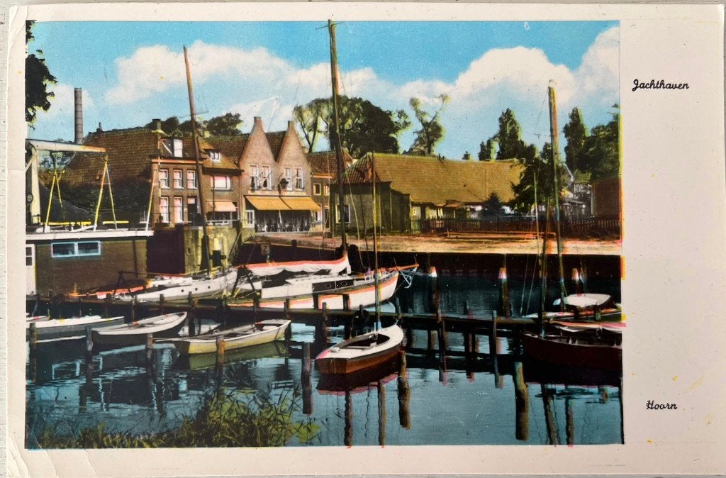 Oude Ansichtkaart - Jachthaven Hoorn, Ophalen of Verzenden, 1960 tot 1980, Gelopen, Noord-Holland