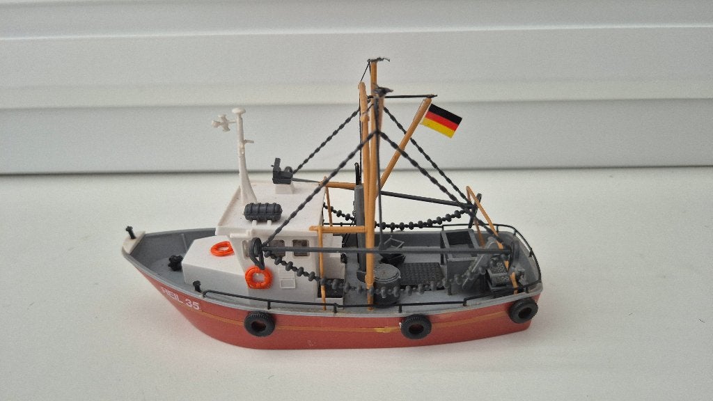 Kibri 39154 H0 - vissersboot, Overige merken, Gelijkstroom of Wisselstroom, Brug, Tunnel of Gebouw, Ophalen of Verzenden