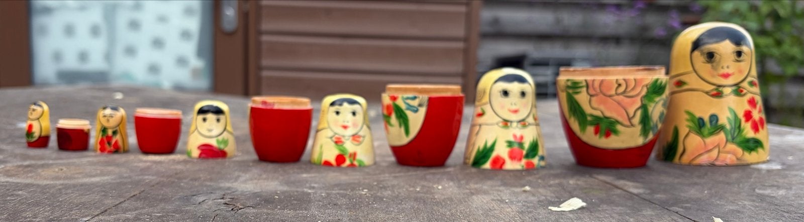 Vintage Matroesjka poppen set - 2 stuks, Ophalen of Verzenden, Gebruikt
