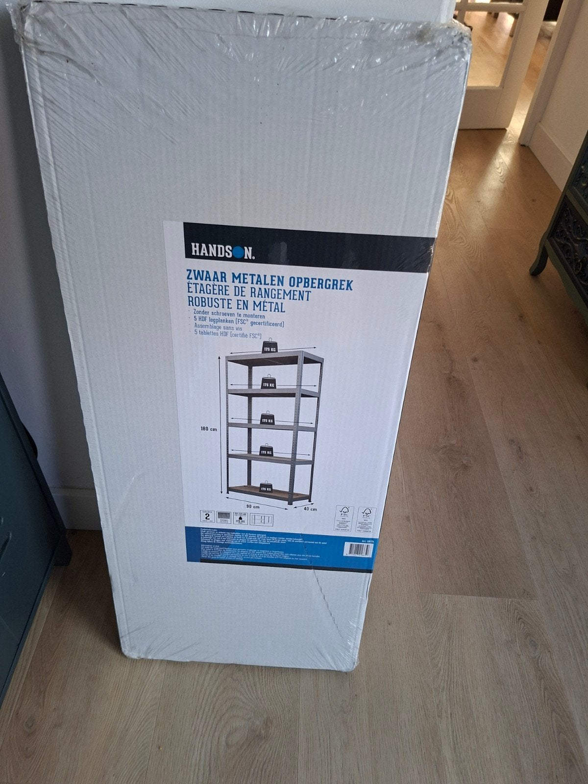 Nieuw Zwaar Metalen Opbergrek - 180x90x40 cm, Ophalen, Nieuw