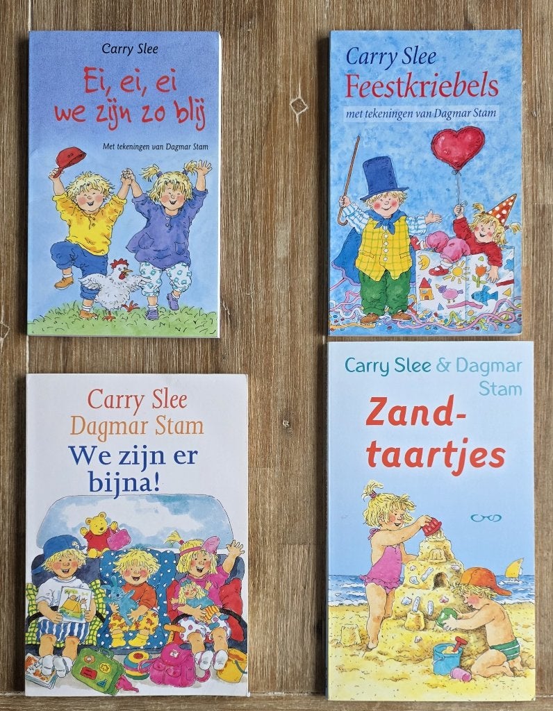 Iris en Michiel - Carry Slee met We zijn er bijna, Fictie algemeen, Jongen of Meisje, Carry Slee, Ophalen of Verzenden