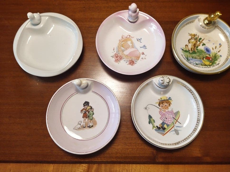 Vintage Baby warmhoud bordjes, Ophalen