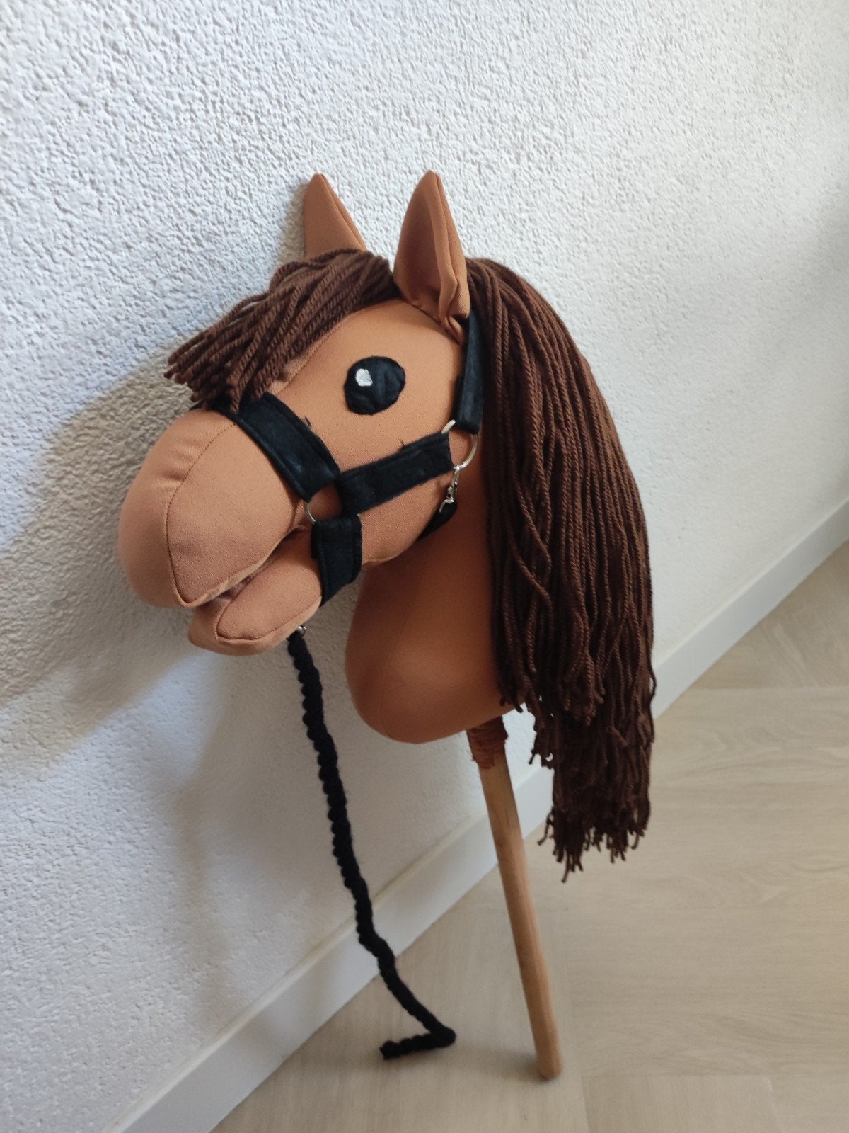 Hobbyhorse / Stokpaardje bruin met halster, Ophalen of Verzenden, Nieuw