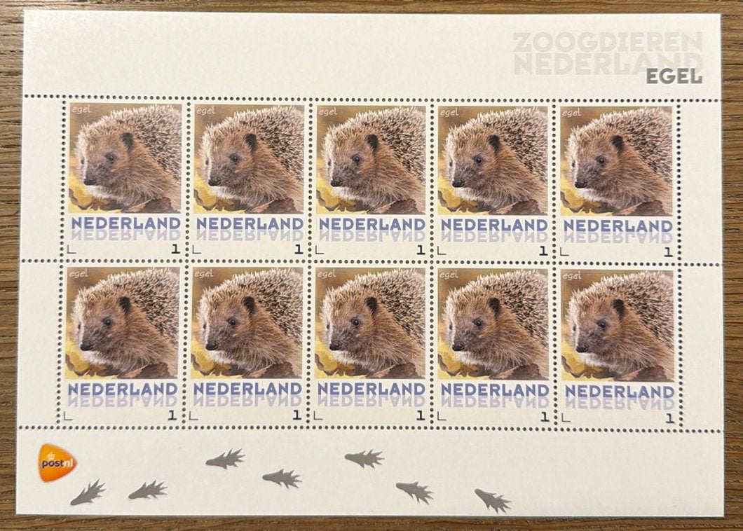 Postzegels pf. Zoogdieren Nederland. Egel, Postzegels en Munten, Ophalen of Verzenden, Na 1940, Postfris