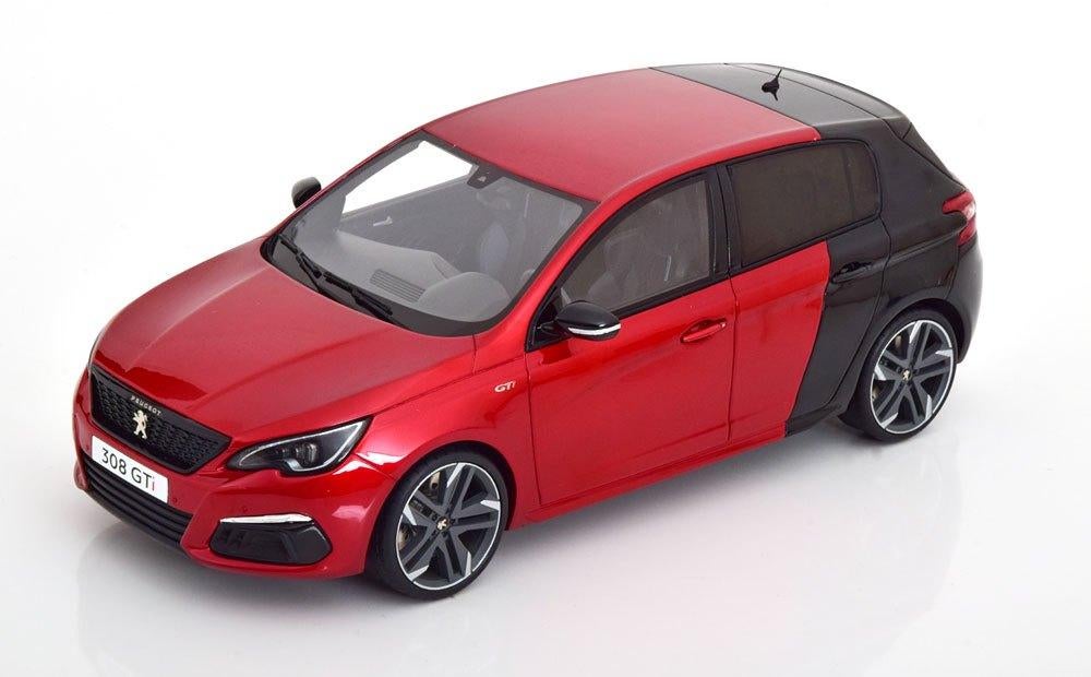 Ottomobile 1:18 Peugeot 308 GTI Rouge Ultimate/Noir Perla, Ophalen of Verzenden, Zo goed als nieuw, Auto, OttOMobile