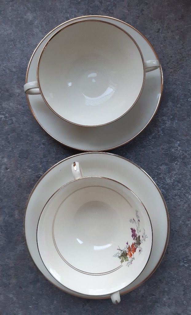 Brocante kop en schotels, Ophalen of Verzenden