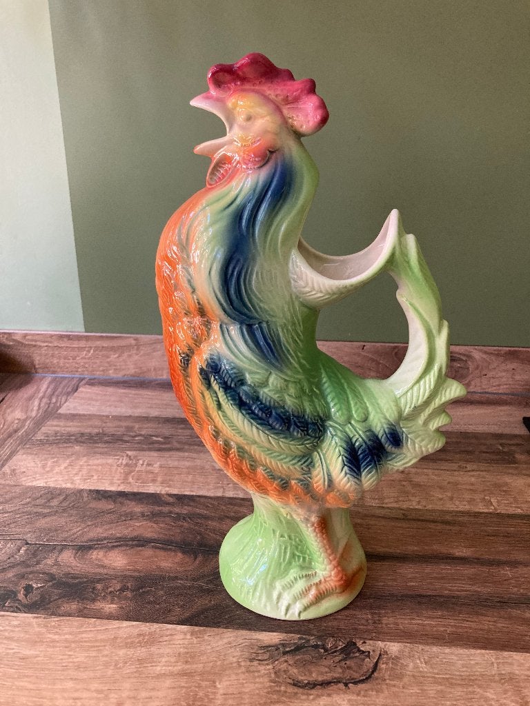 Franse brocante St Clément waterkan in de vorm van een haan, Ophalen of Verzenden