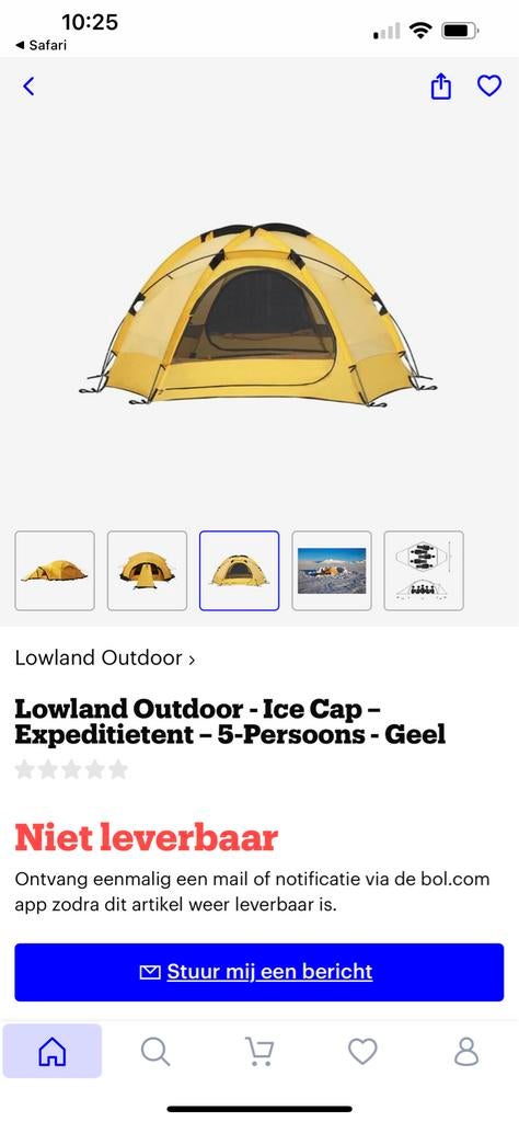 Lowland Icecap Basecamp 5-persoons tent, Caravans en Kamperen, Kampeeraccessoires, Ophalen of Verzenden, Gebruikt