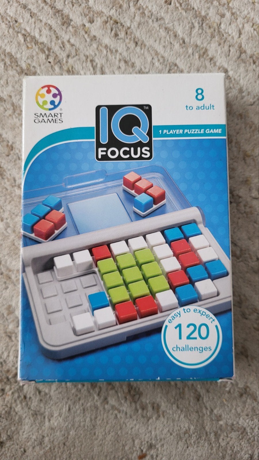 SmartGames IQ Focus Puzzelspel, Ophalen of Verzenden, Minder dan 500 stukjes, Zo goed als nieuw, Rubik's of 3D-puzzel