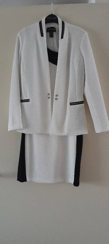 Elegante damesset 2-delig Frank Lyman maat 8 (36/38), Kostuum of Pak, Wit, Ophalen of Verzenden, Zo goed als nieuw