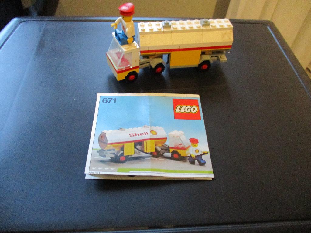 lego Set 671 Shell-tanker, Ophalen of Verzenden, Gebruikt, Complete set, Lego