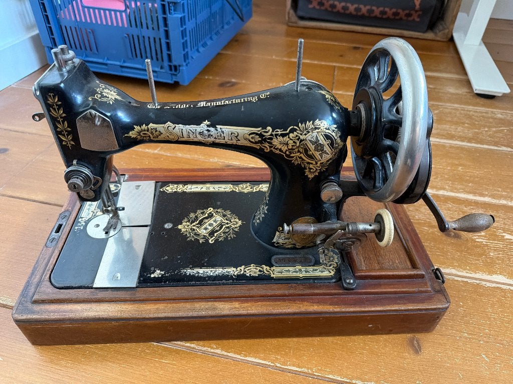 Oude Singer naaimachine, Antiek en Kunst, Ophalen