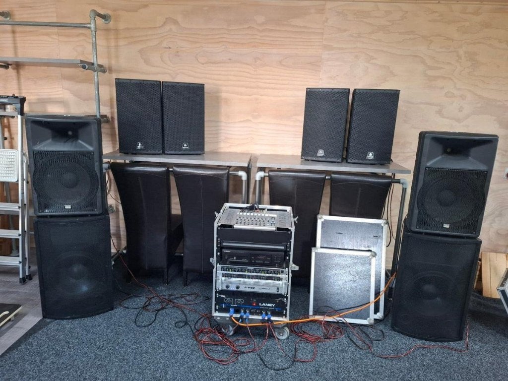 Complete PA geluidsset Dap, Devine, Rack met apparatuur, Ophalen of Verzenden, Nieuw, Boekenplank luidspreker, Overige merken