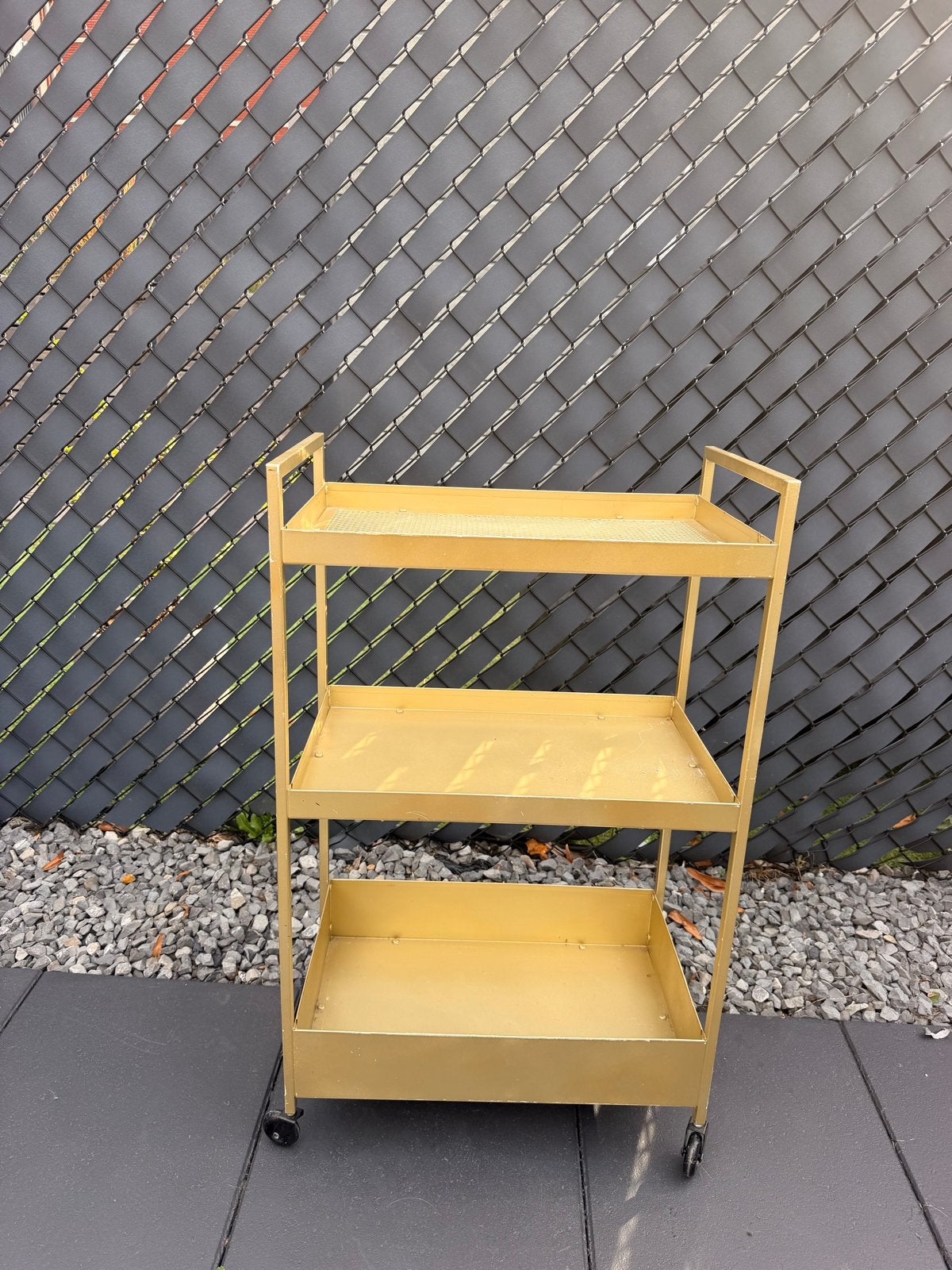 IKEA trolley - Goud, beschadigd, opknapper, Ophalen, Gebruikt