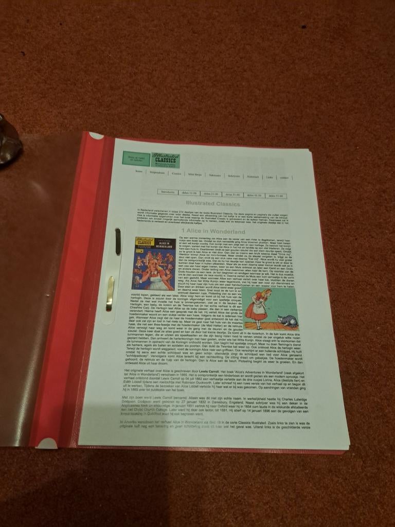 Illustrated Classics documentatiemap, Eén stripboek, Ophalen of Verzenden, Nieuw