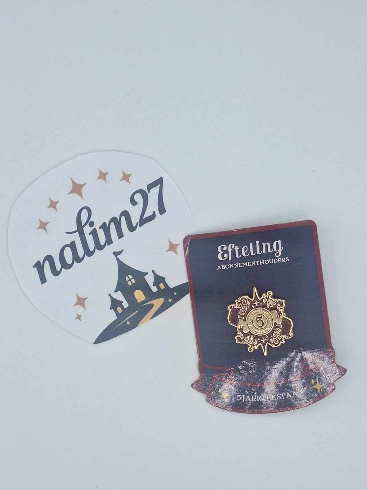 efteling abbonomenthouders pin 5 jaar, Verzamelen, Efteling, Ophalen of Verzenden, Nieuw