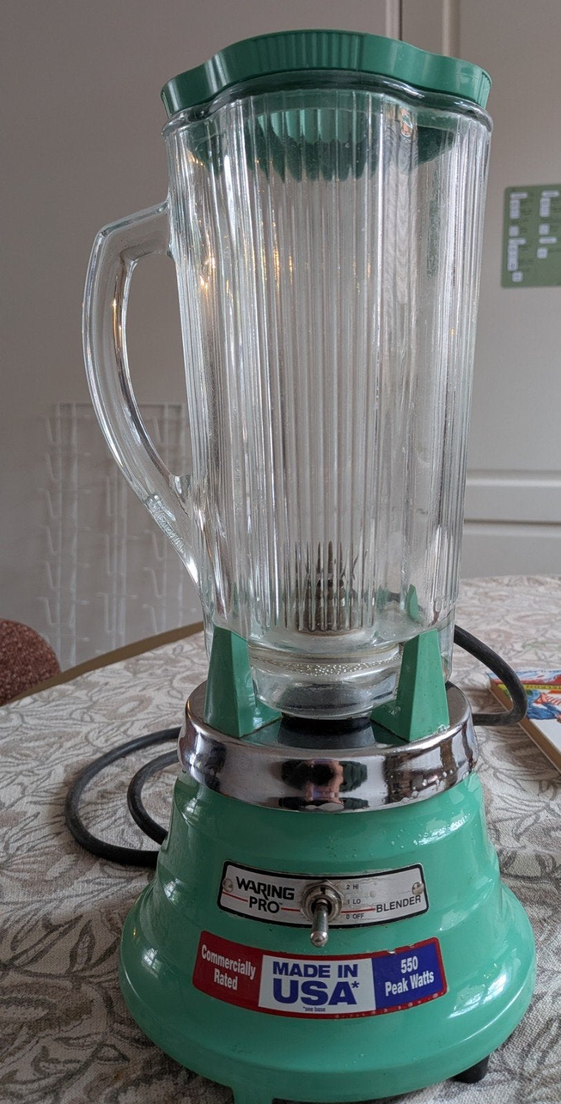 Waring blender mint groen, Ophalen, Gebruikt, Blender