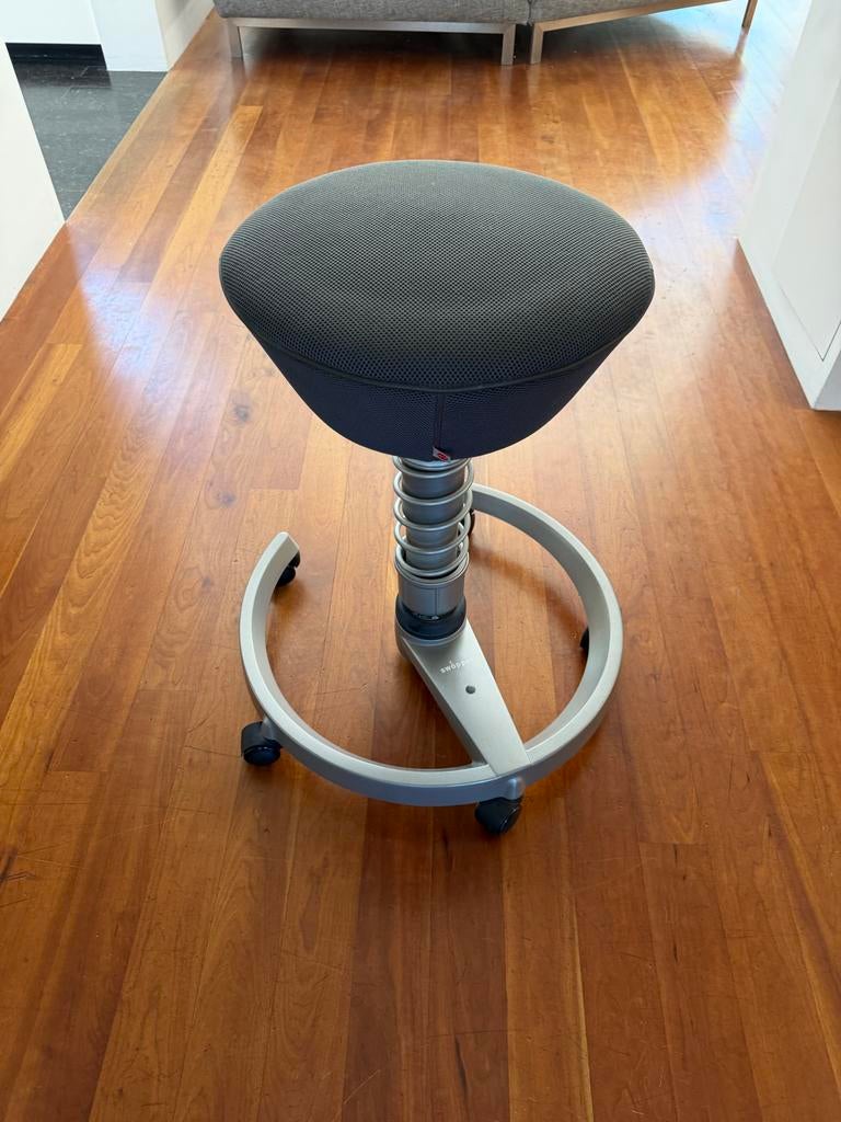Swopper Air Ergonomische Kruk - Grijs, Ophalen, Gebruikt, Bureaukruk, Grijs