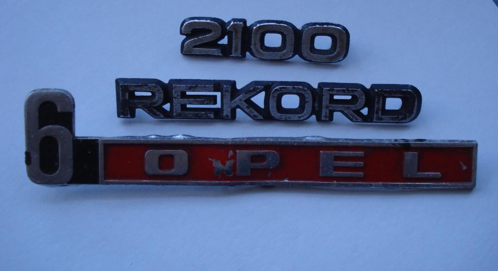 embleem Opel 6 Rekord 2100, Ophalen, Gebruikt, Auto's