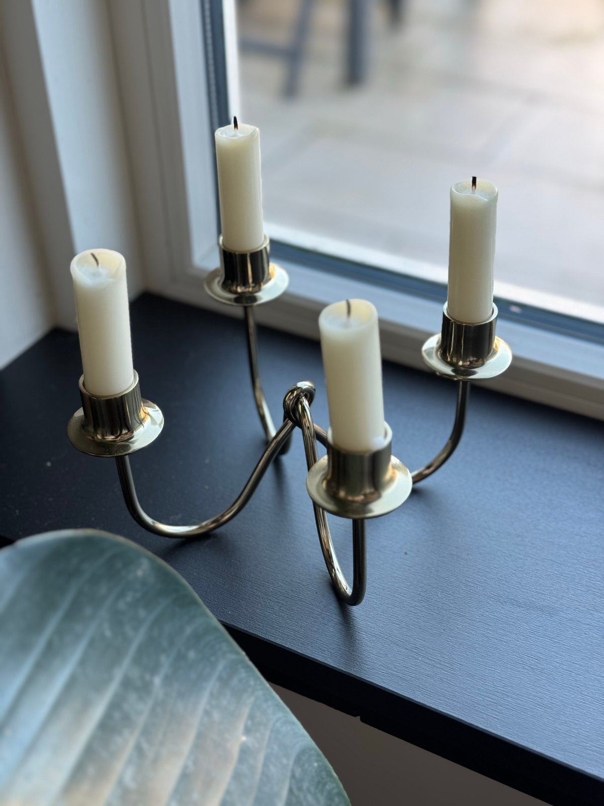 Gouden kandelaar van H&M Home - Zo goed als nieuw, Huis en Inrichting, Ophalen of Verzenden