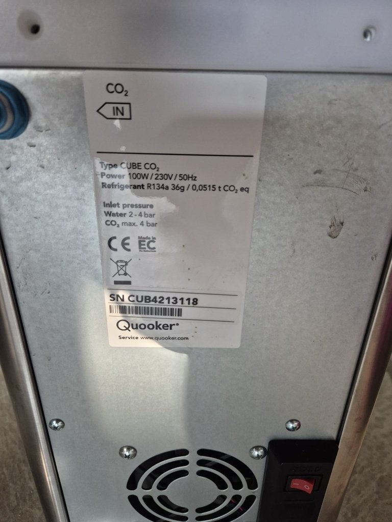 Quooker Cube, Ophalen, Niet werkend, Waterkoeler