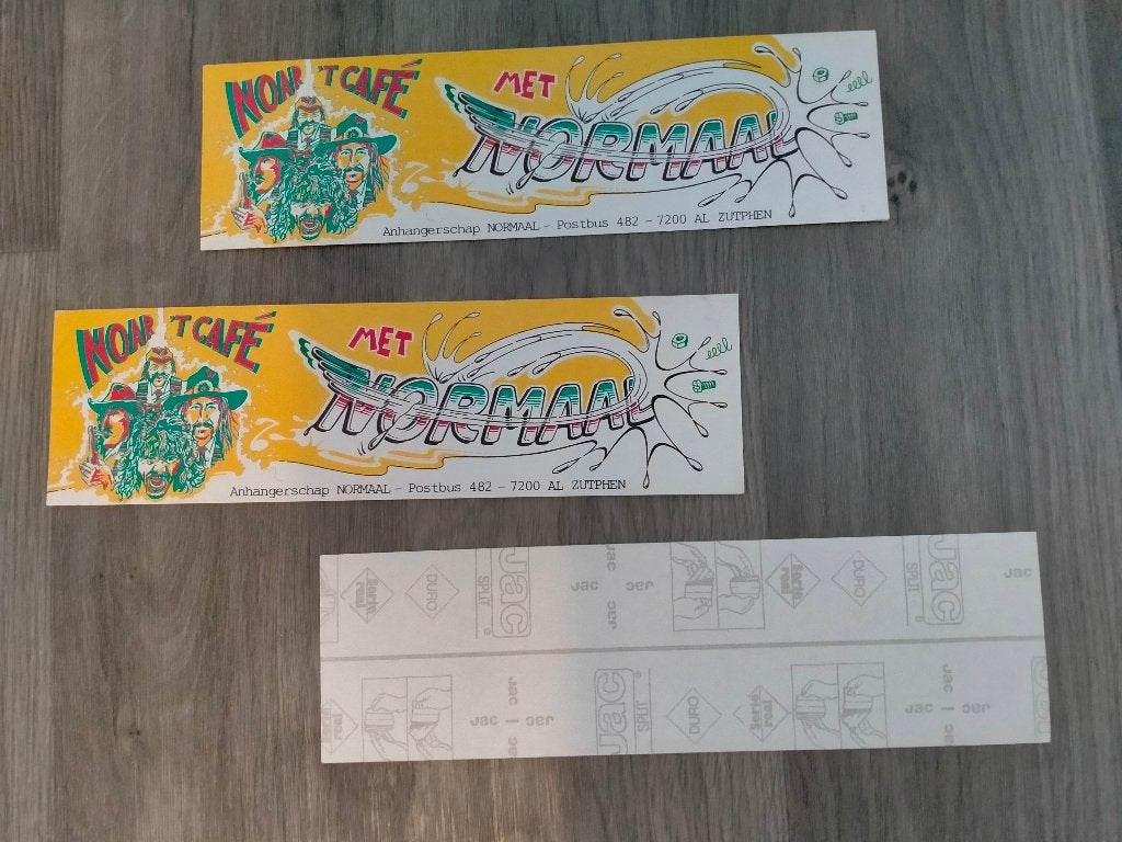 Met Normaal noar 't café anhangerschap sticker vintage hoken, Ophalen of Verzenden, Zo goed als nieuw, Overige typen