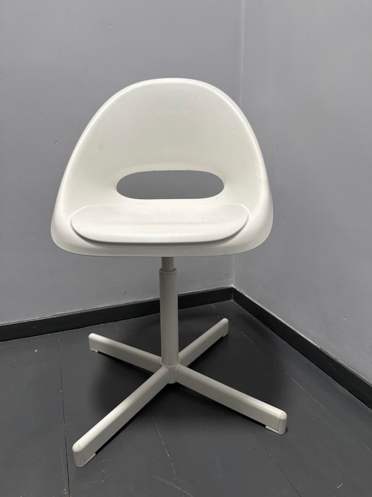 IKEA SIBBEN Bureaustoel - Wit, Verstelbaar, Huis en Inrichting, Bureaustoelen, Ophalen of Verzenden, Gebruikt, Wit, Bureaustoel