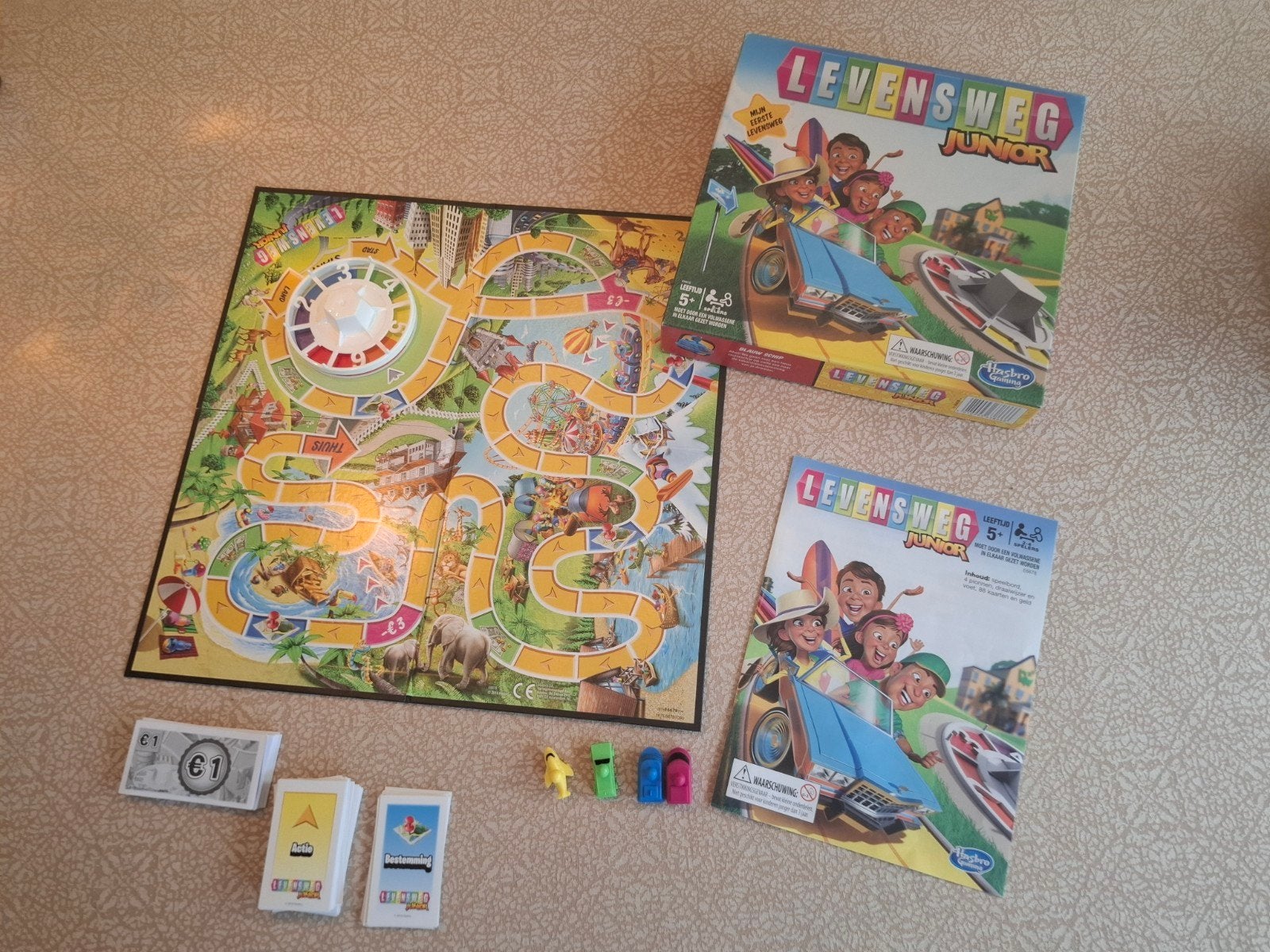 Levensweg Junior – compleet + 2 spellen gratis, Ophalen, Zo goed als nieuw
