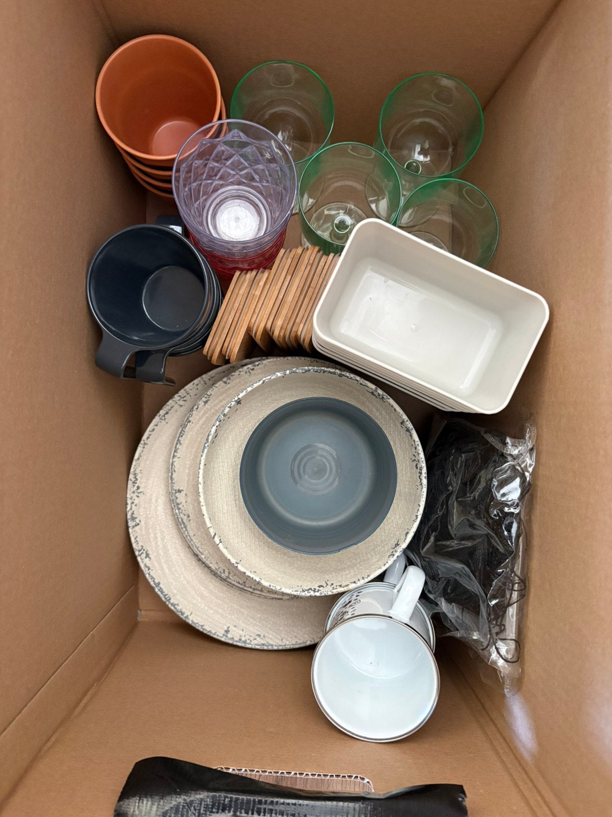 Camping servies, Caravans en Kamperen, Ophalen, Gebruikt