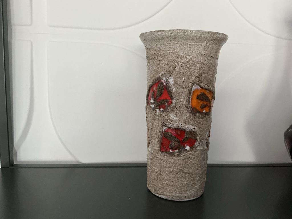 Vintage Strehla Keramiek Vaas - Uniek Design, Antiek en Kunst, Antiek | Vazen, Ophalen of Verzenden