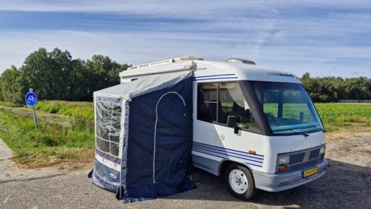 Voortent zgan, Caravans en Kamperen, Ophalen, Zo goed als nieuw