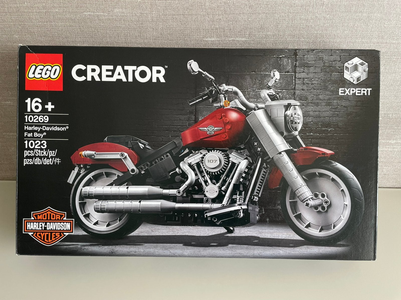 Lego Creator Harley Davidson Fat Boy, setnr. 10269., Ophalen, Inclusief instructies, Lego, Zo goed als nieuw