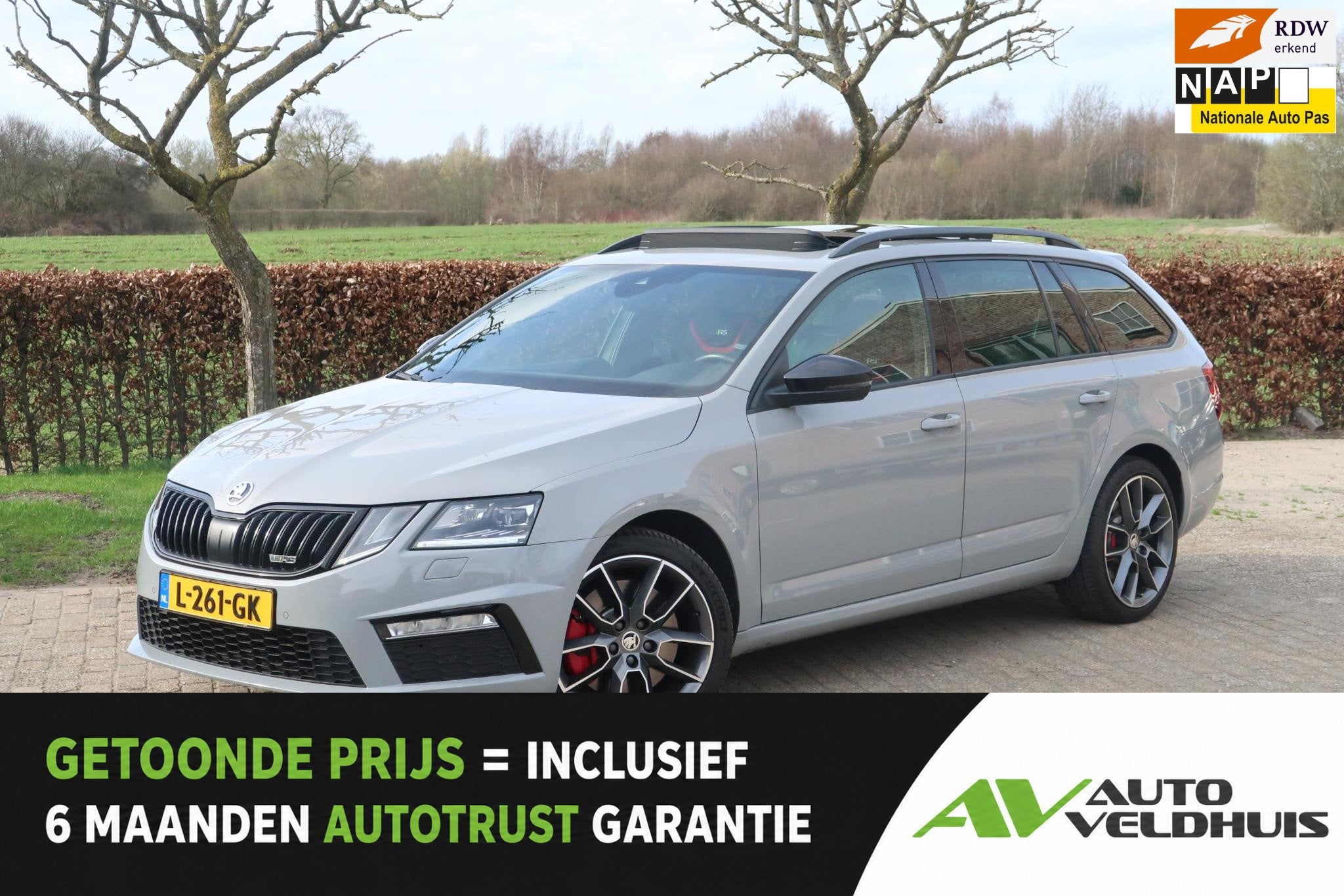Skoda Octavia Combi 2.0 TSI RS 245 Business VRS PANO-DAK/TRE, Auto's, Skoda, Gebruikt, 4 cilinders, Automatische klimaatregeling