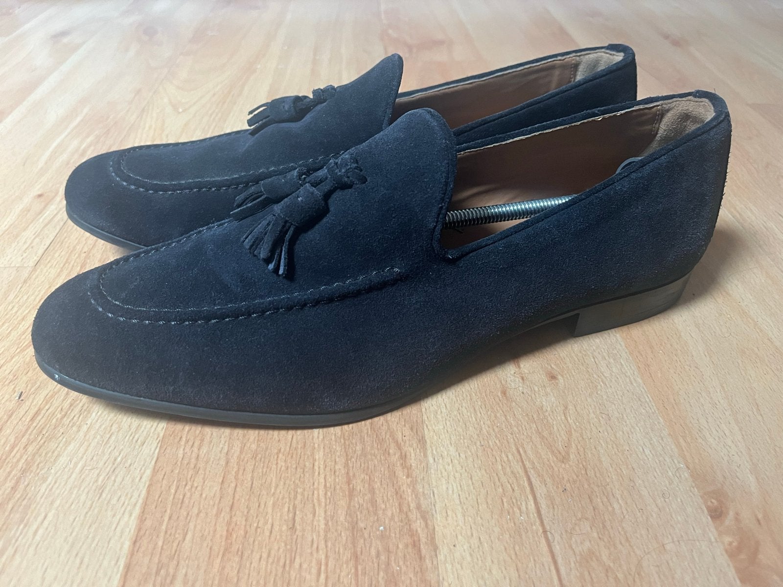 Zara Loafers blauw Suède met Kwastjes maat 43, Ophalen, Zo goed als nieuw, Zwart, Loafers