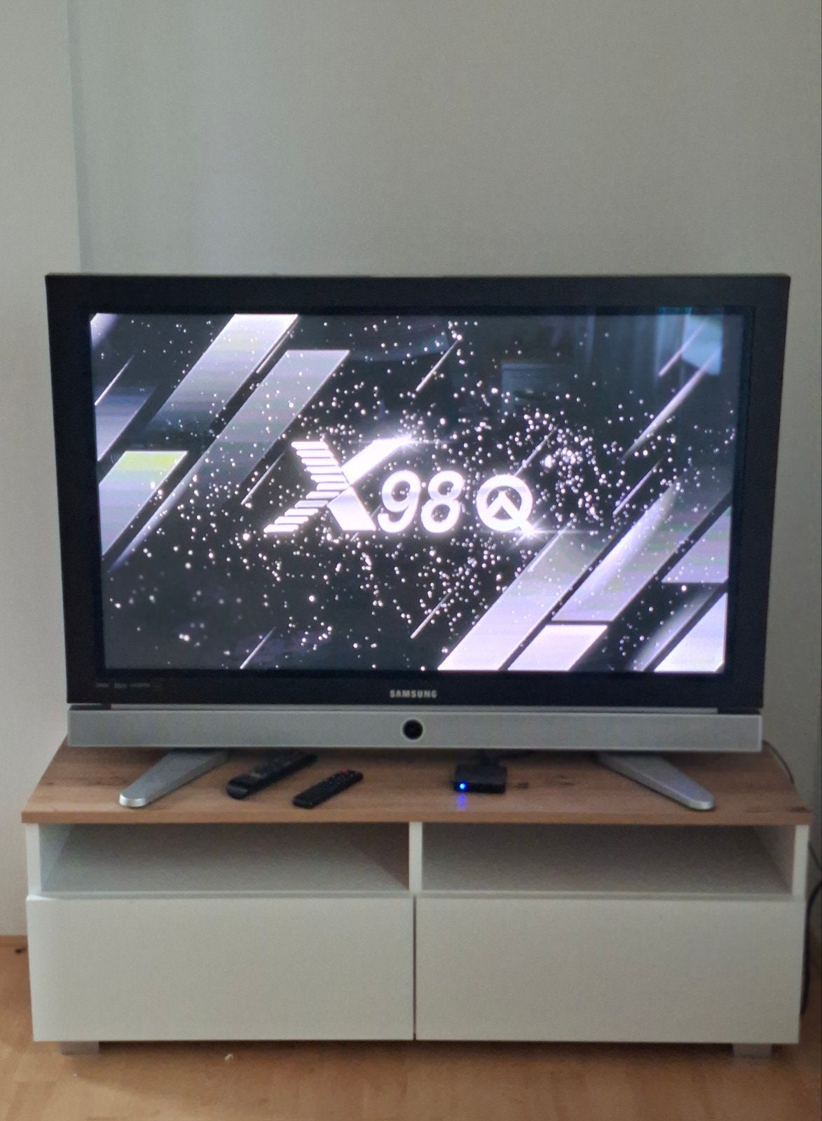 Samsung Plasma TV 43" met TV-meubel & Android TV Box, Audio, Tv en Foto, Televisies, Ophalen, 100 cm of meer, 50 Hz, Samsung