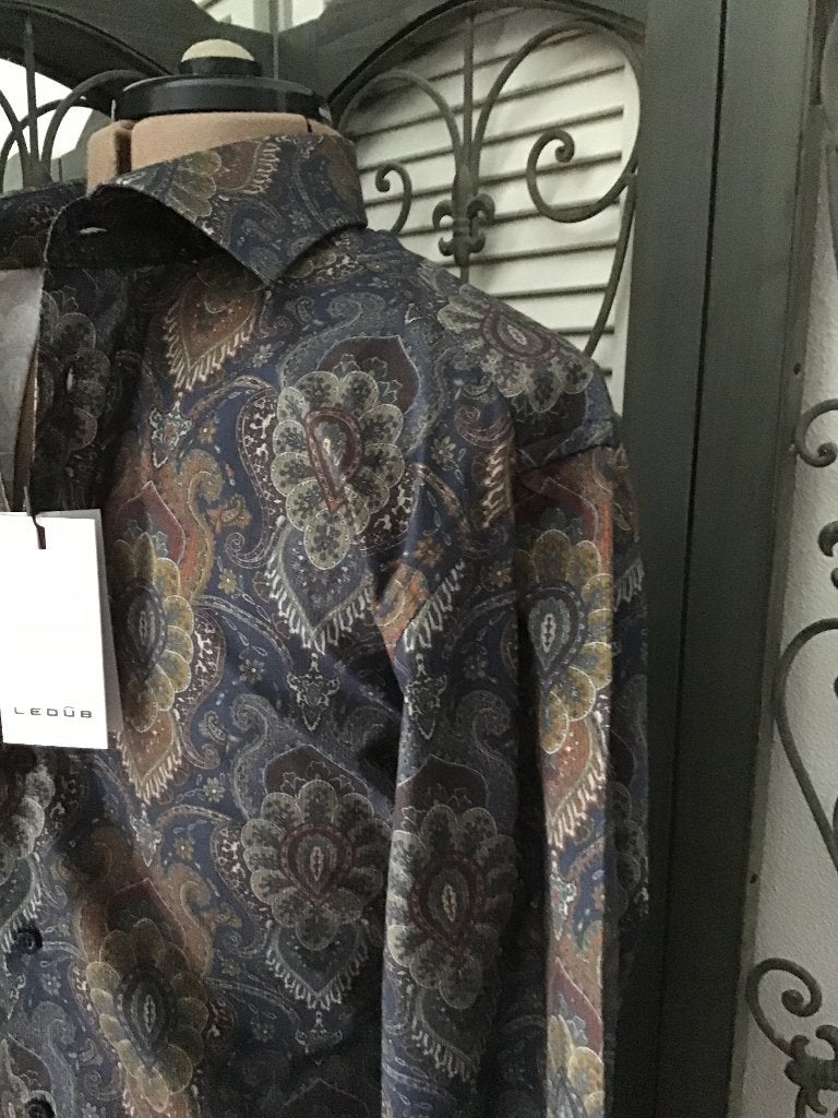 LEDUB’ OVERHEMD MODERN FIT 41-42 SLEEVE 7 NIEUW INCL.VERZ, Kleding | Heren, Ledub, Nieuw, Halswijdte 41/42 (L), Verzenden