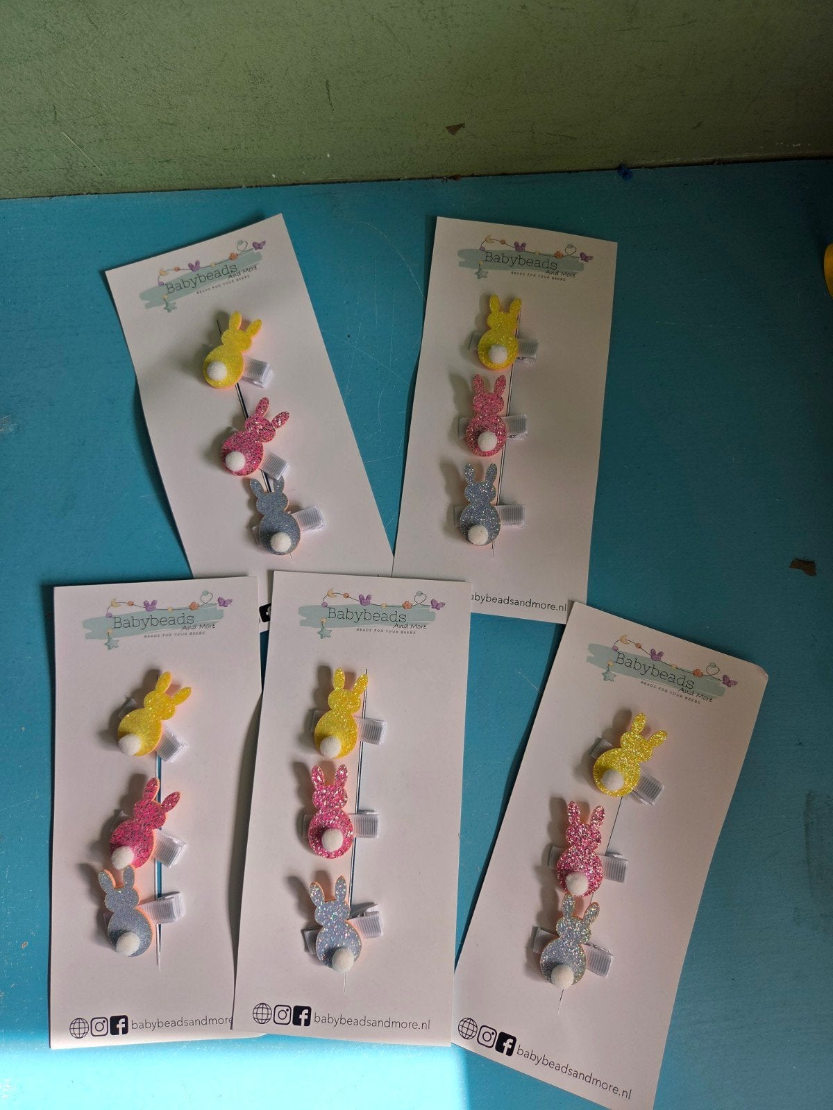 Haarspeldjes Konijntjes - Babybeads & More, Ophalen of Verzenden, Nieuw, Babybeads & More