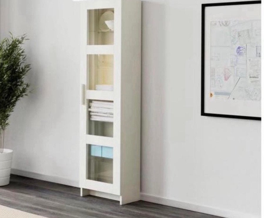 Vitrine boeken kast Ikea, Ophalen, Minder dan 50 cm, Glas, 100 tot 150 cm